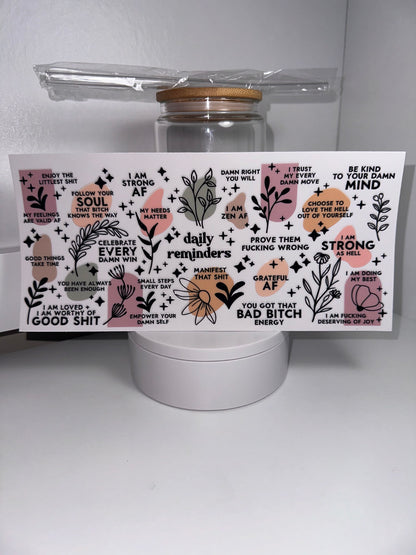 Cup Wraps (Affirmations)